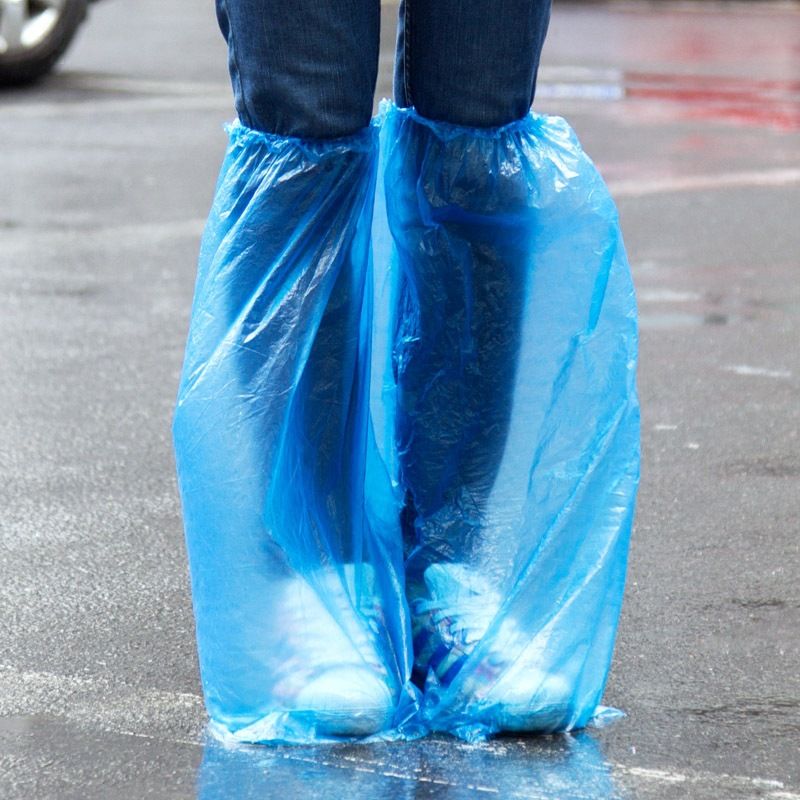 plastic rain shoes