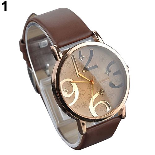 Womens Watches Casual Alloy Flower Big Numbers Dial Faux Leather Strap Clock Quartz Wrist Watch Ladies Watch Watch Buy Online Watch Buy From Breeches 25 05 Dhgate Com