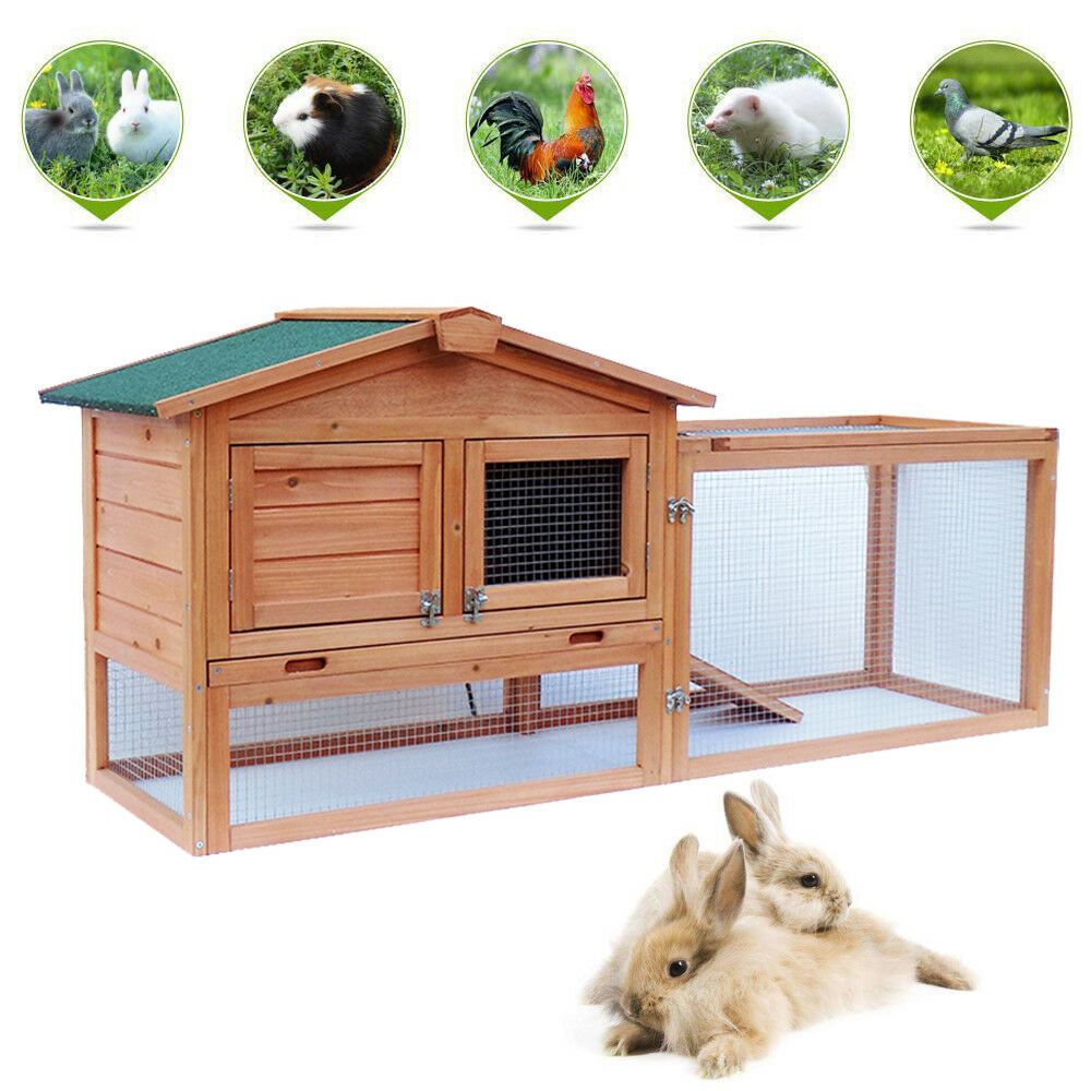 satin al 61 ahsap tavsan hutch chicken coop house bunny hen pet backyard run kafesleri tl1 045 81 tr dhgate com