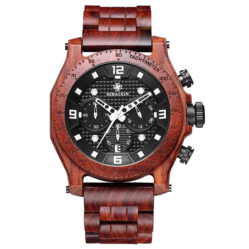 Grosshandel Holzerne Uhr Mannlich Wasserdicht Uhren Fur Manner Chronograph Quarz Datum Uhr Holz Manner Armbanduhr Mit Rotbrauner Farbe Von Fiona Watches 28 38 Auf De Dhgate Com Dhgate