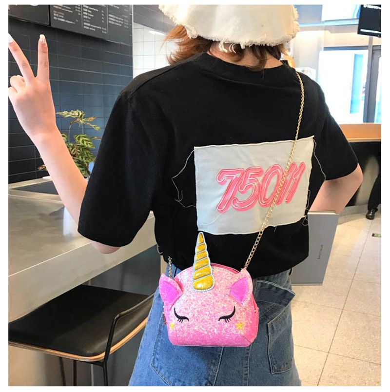 glitter unicorn bolsa