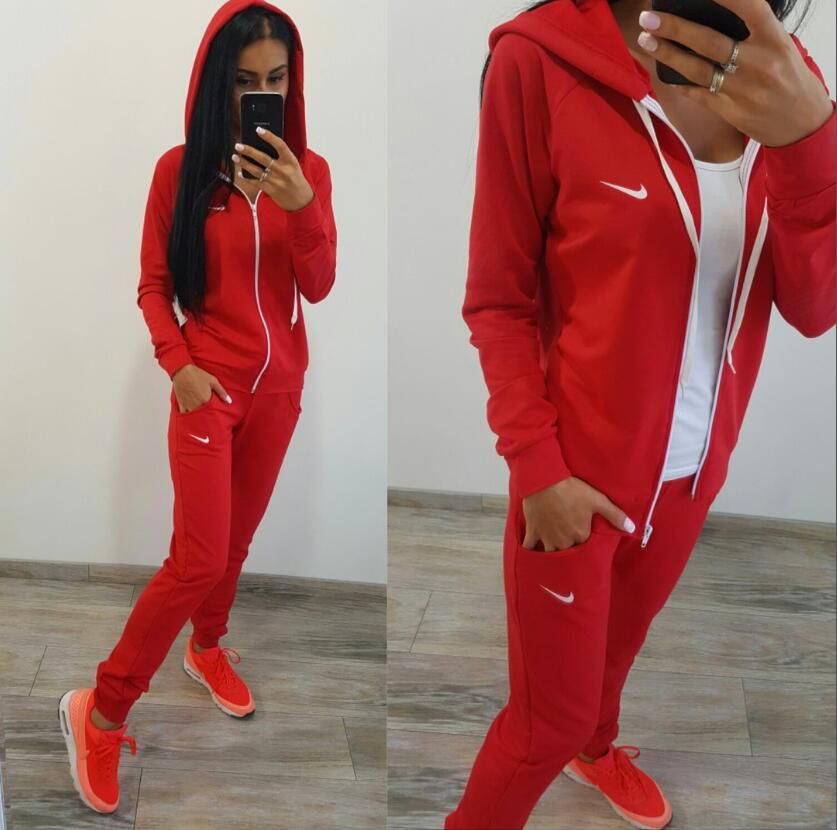 nike jumpsuit red