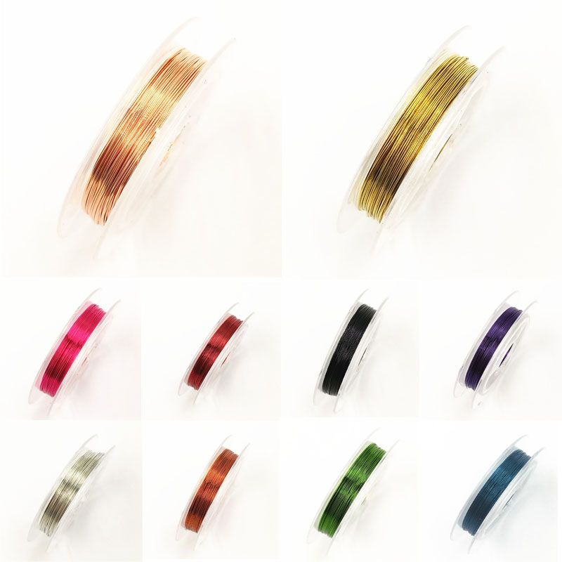 0.3mm 10m Soft Useful Sturdy Alloy Copper Wire Beading Wire Jewelry Making Cord