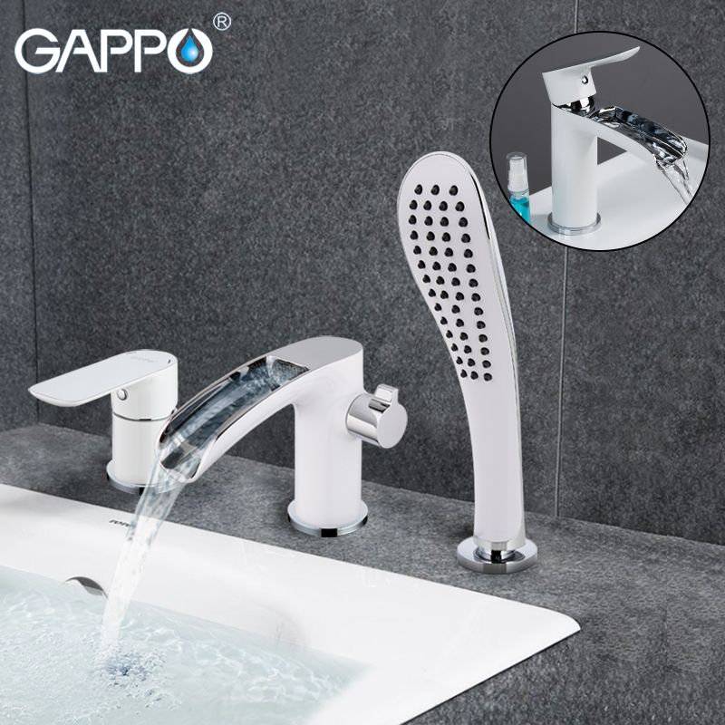 Grosshandel Gappo Waschtischarmaturen Weiss Verchromt Bad Becken Wasserhahn Wasserfall Armatur Badewanne Wasserhahn Bad Dusche Mischbatterie Wasserhahn Von Baolv 109 36 Auf De Dhgate Com Dhgate
