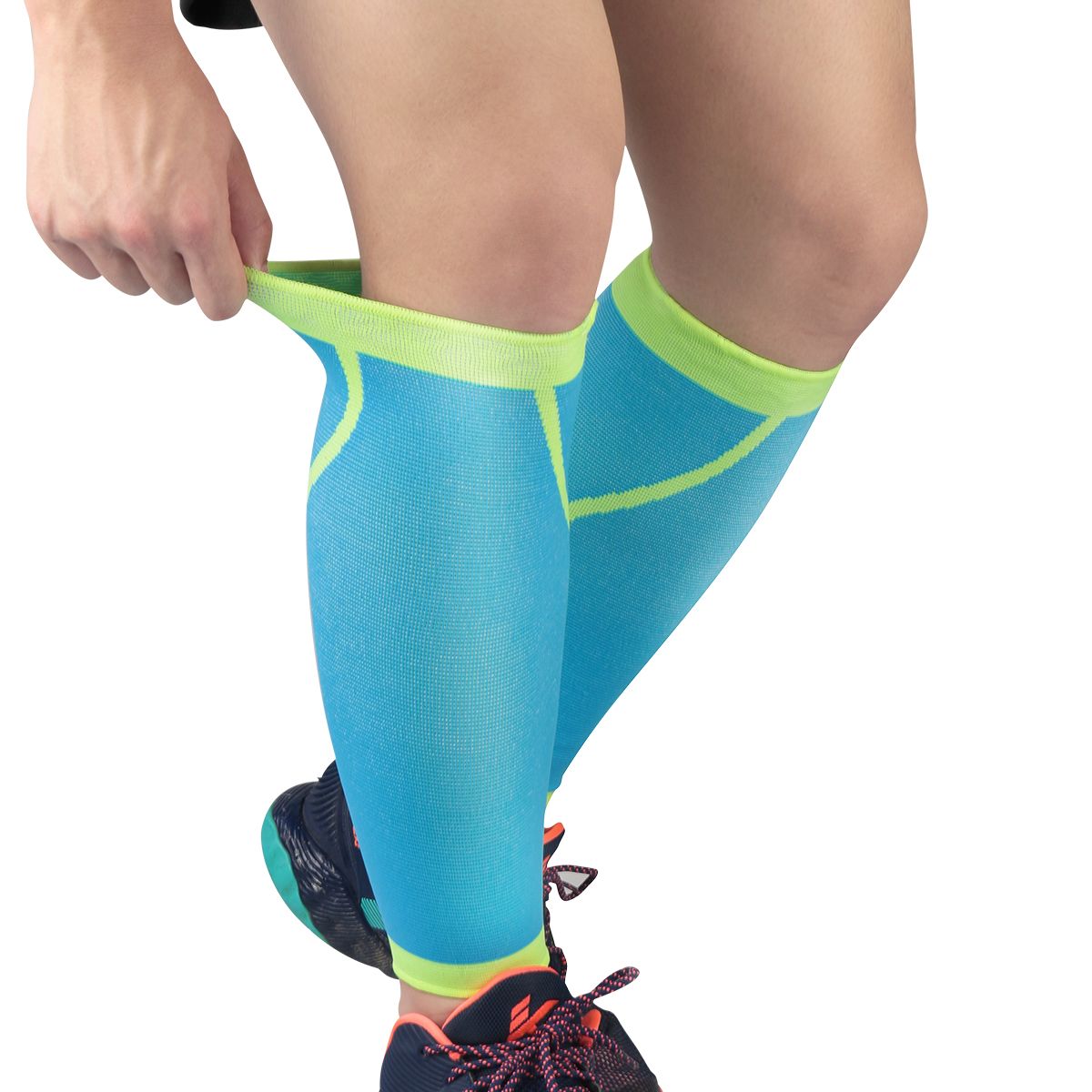 2020 One Pair Knit Shin Calf Brace Sports Leg Calf Leg Brace Support ...