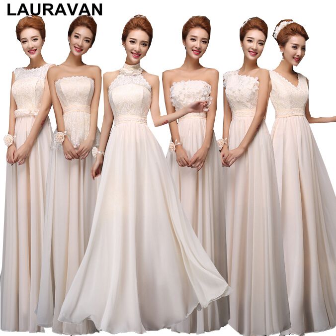 champagne colored bridesmaid dresses