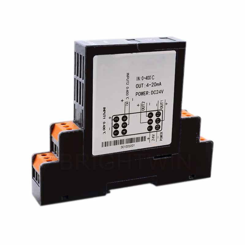 2020 DIN Rail Isolated PT100 To 4 20mA Converter Analog Temperature