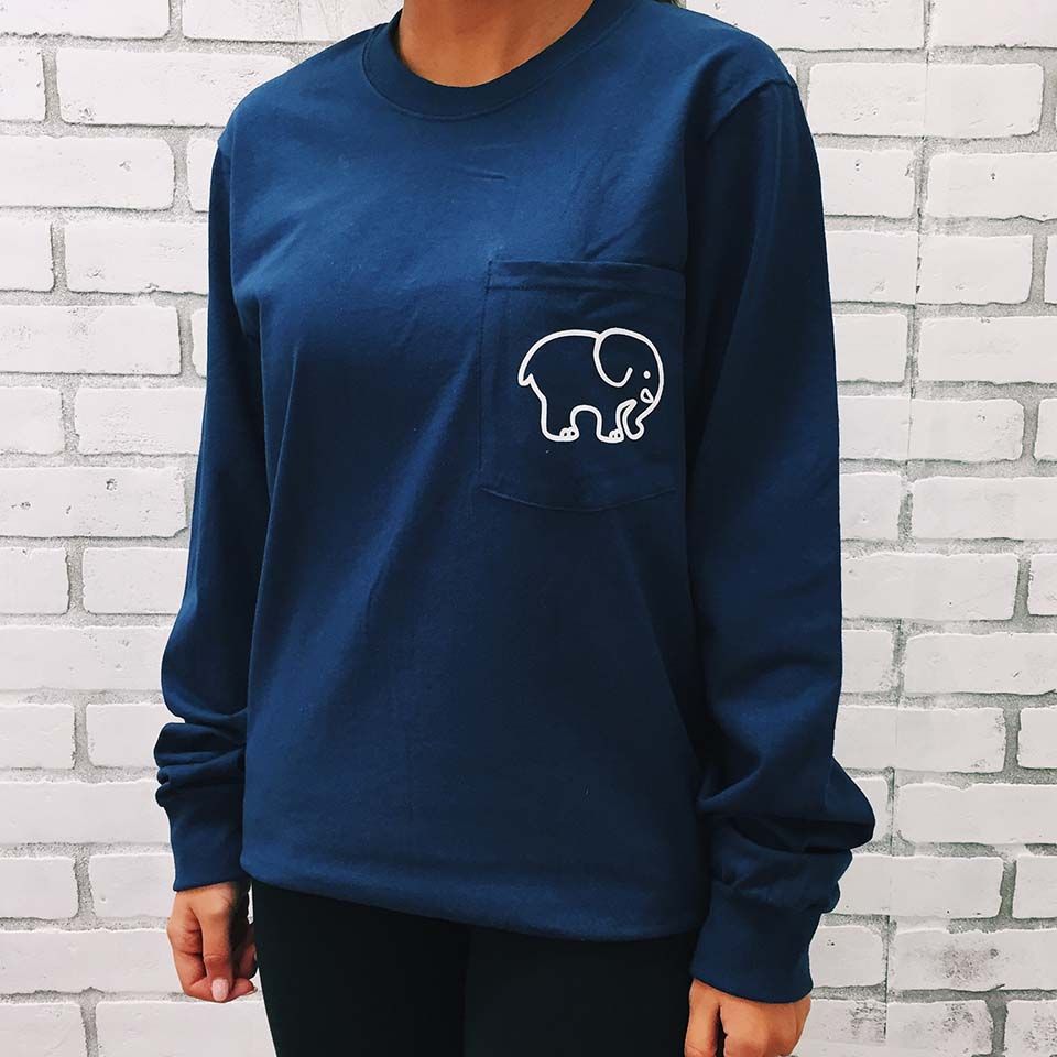 ivory ella vintage blue sweatshirt