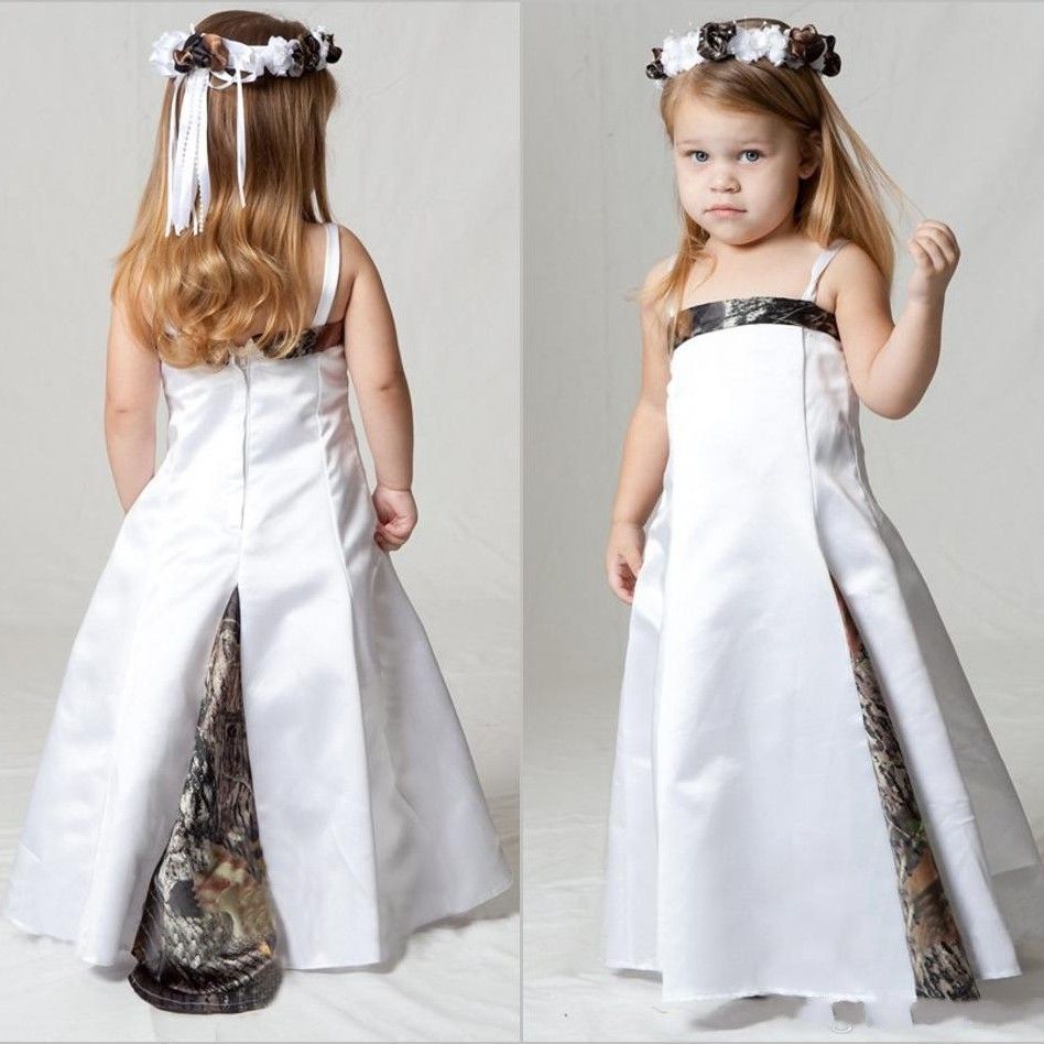 camo flower girl dresses