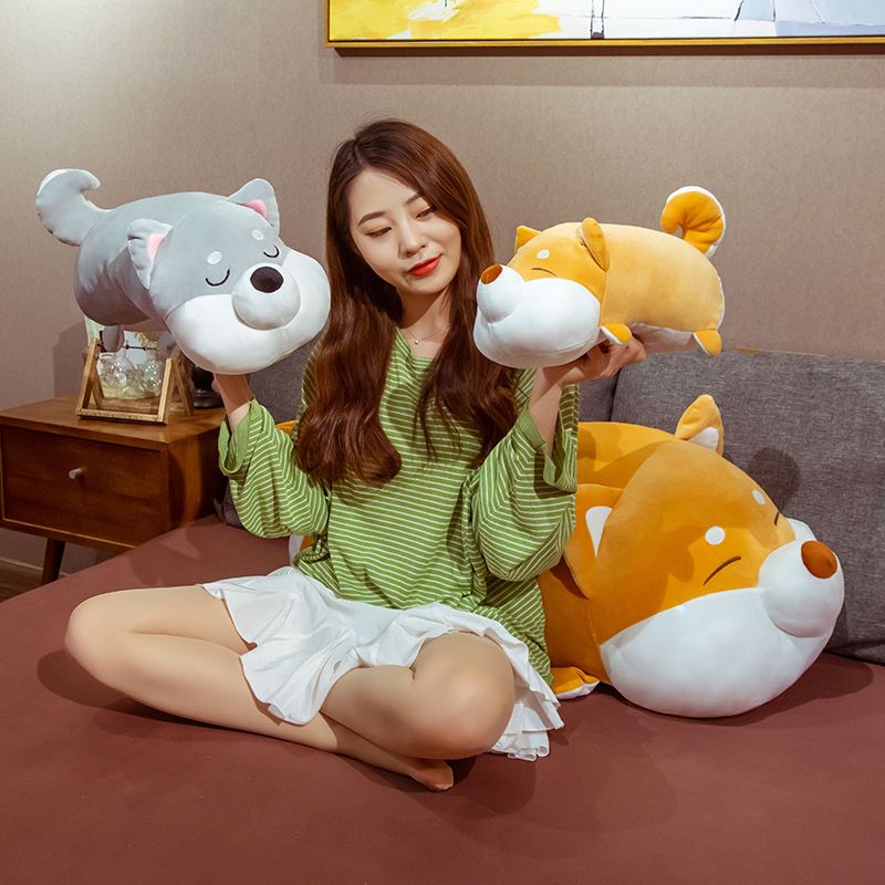 shiba inu dog plush pillow