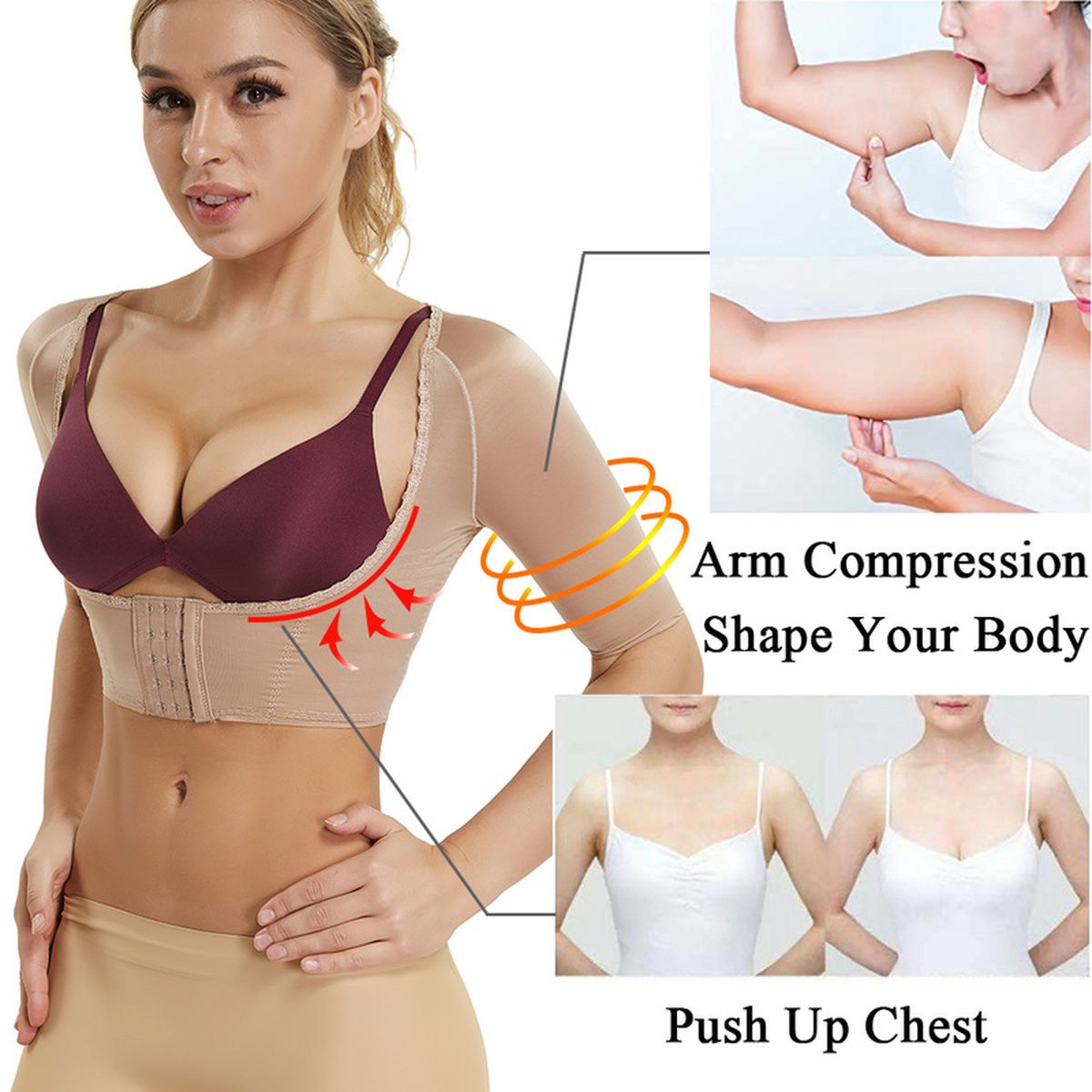 Joyshaper Chest Supports for Women Posture Corrector Bra Chest Brace Up Back Support Vest Shapewear Tops Prevent Hunchback Sagging