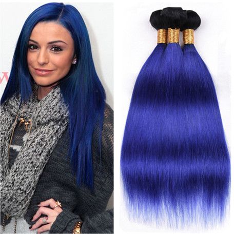 Brazilian Dark Blue Ombre Human HairWefts Extensions Silky Straight Hair Weaves 3Pcs 1B/Blue Ombre Human Hair Bundles Deals Dark Rooted Brazilian Dark Blue Ombre Human HairWefts Extensions Silky Straight Hair Weaves 3Pcs 1B/Blue Ombre Human Hair Bundles Deals Dark Rooted