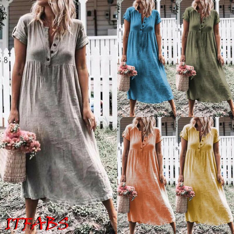 women's linen maxi dresses