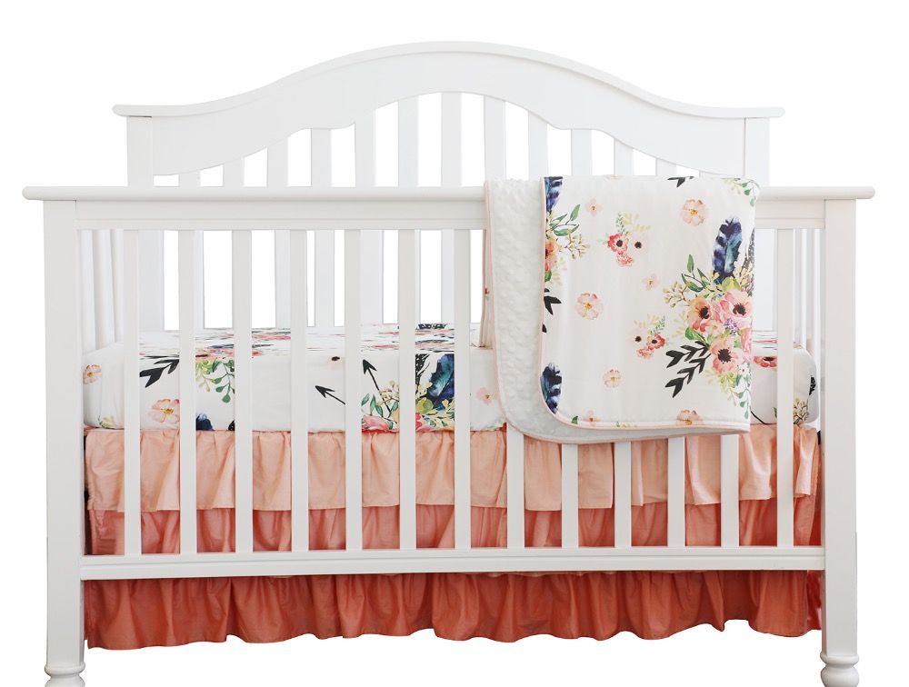 floral crib bedding set