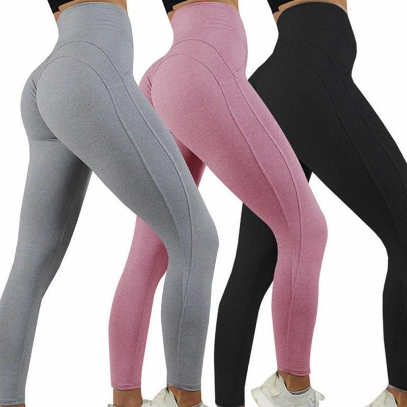 2020 High Elastic Yoga Pants Women Sport Leggings Tights Slim Running