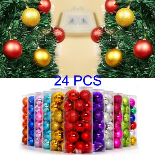 solid colored christmas balls