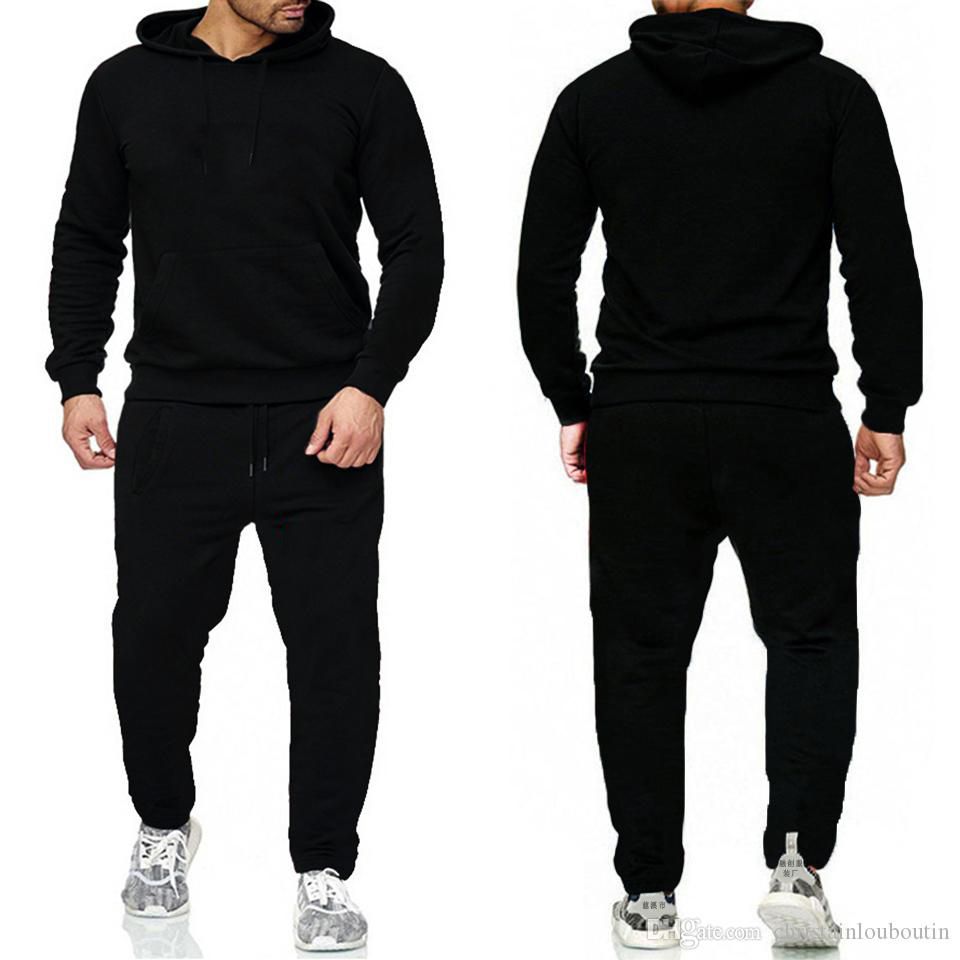 2021 Brand Pullover Sets Men Tracksuits Casual Hoodies Pants Mens ...