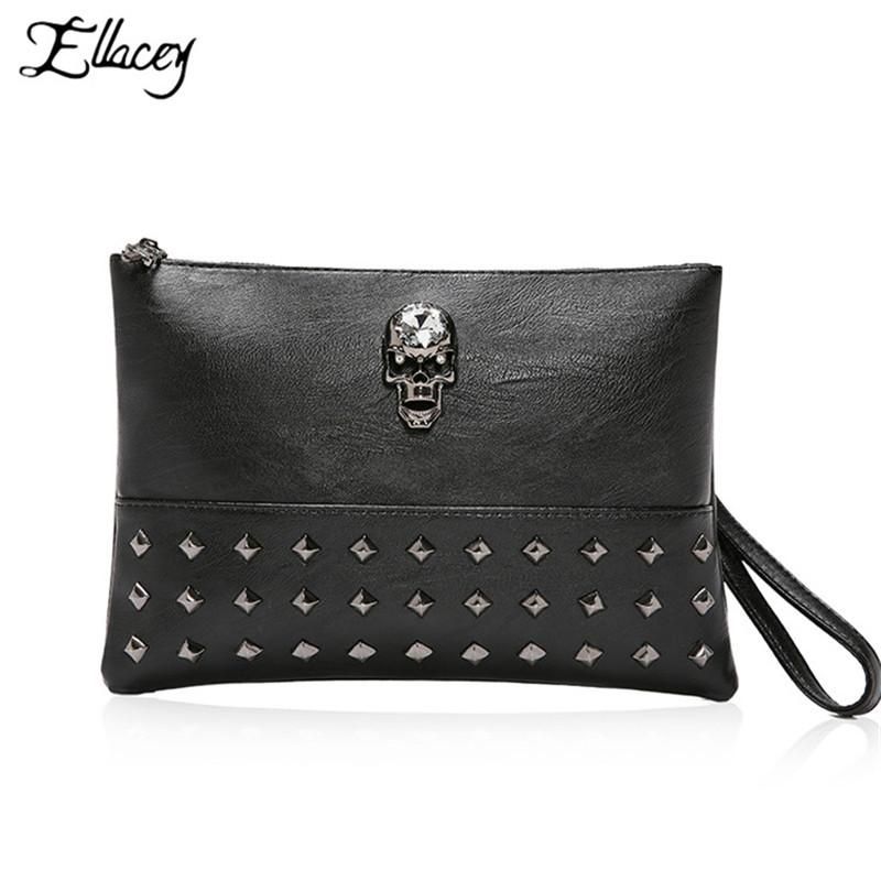 skull clutch purse