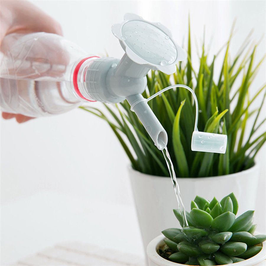 2In1 Plastic Nozzle For Flower Plant Waterers Bottle Watering Cans Sprinkler'UK