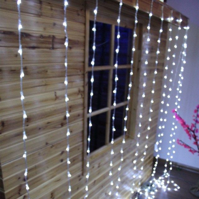 nevado cortina led cascada luces de