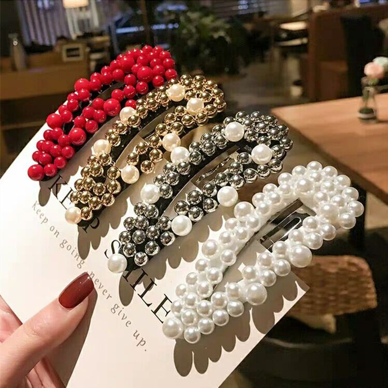 Hair Accessories Barrettes Alloy Hairgrip Pearls Hair Clips Wome/'s Hairpins