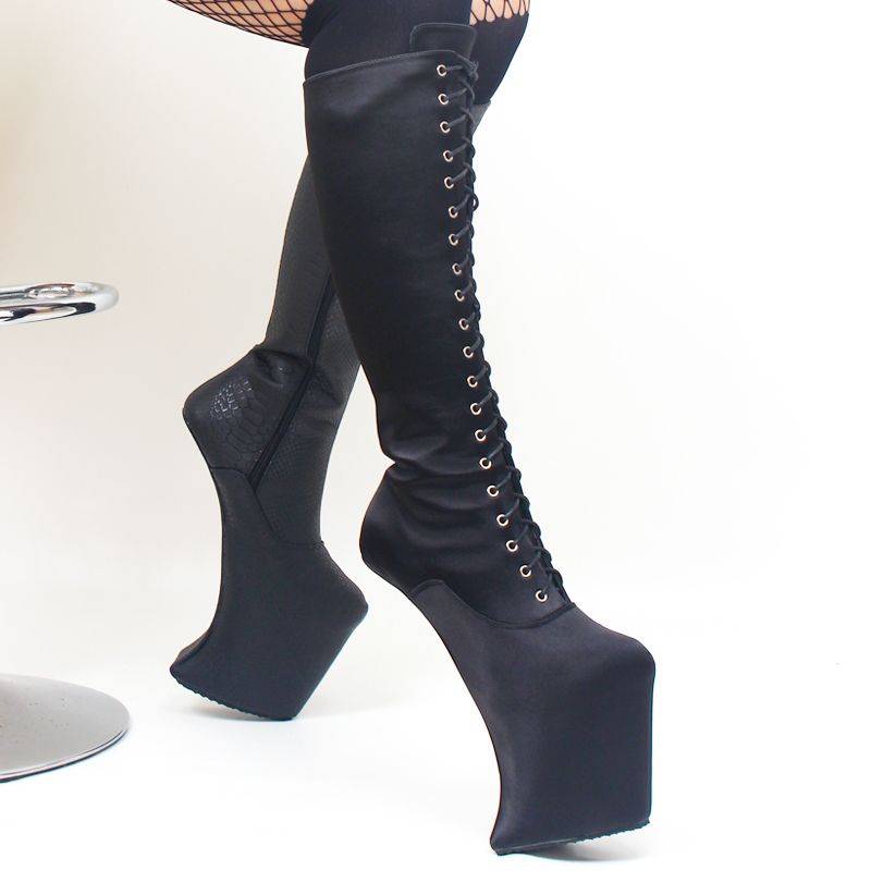 heelless platform boots