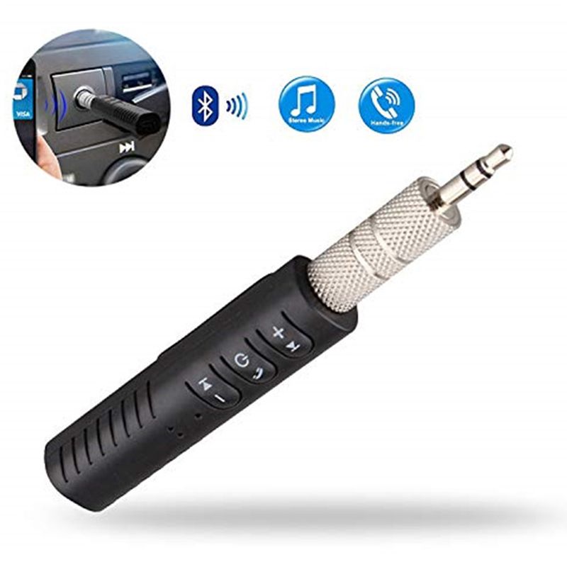 Universal Bluetooth Car Kit Handsfree 3.5mm Wireless AUX Audio Music