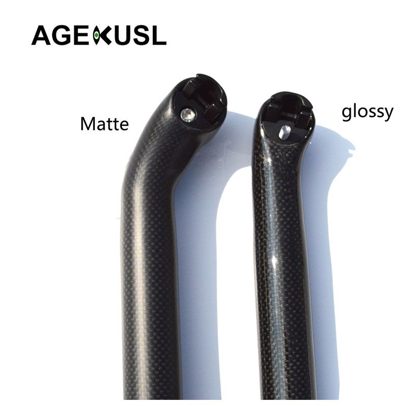 AGEKUSL Bike Seat Post Seatpost Carbon Fiber For Brompton Bike MTB 31.8mm 580mm