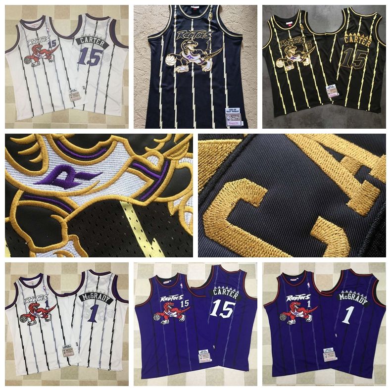 vince carter black and gold jersey