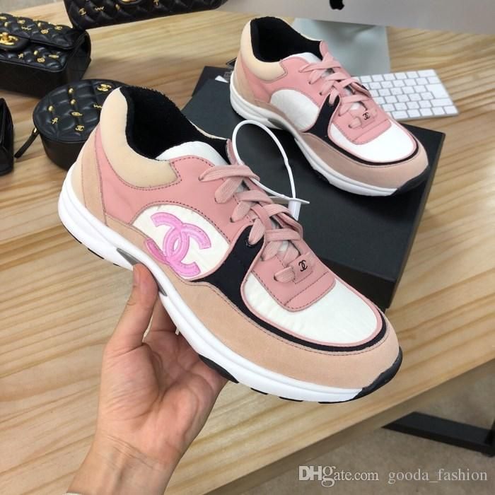 Acquista 2019 Sneakers Classiche In Pelle Scamosciata Verniciata Scarpe Da Ginnastica  Firmate Da Donna, Scarpe Basse Da Donna In Tessuto In Pelle Di Vitello Con  Sottopiede Colorato Con Scatola A 1,73 €