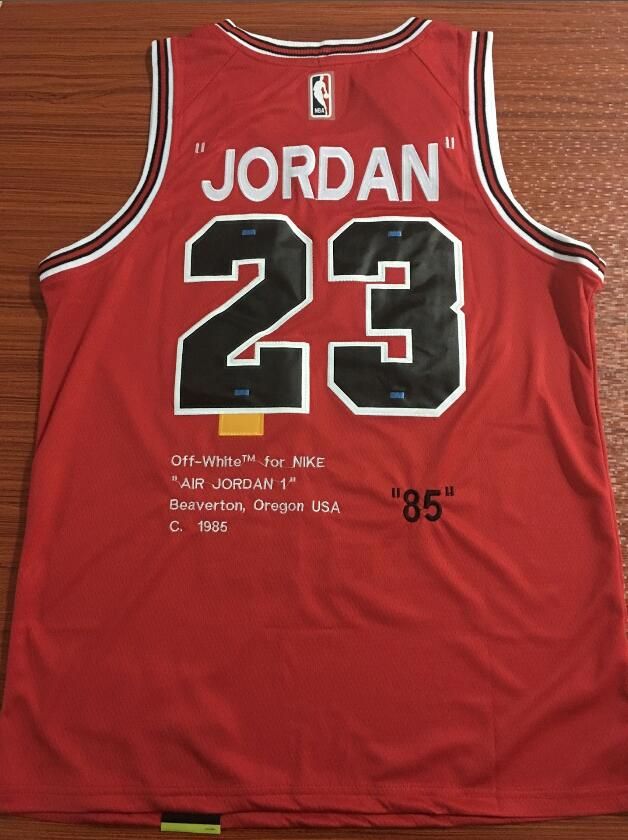off white bulls jersey