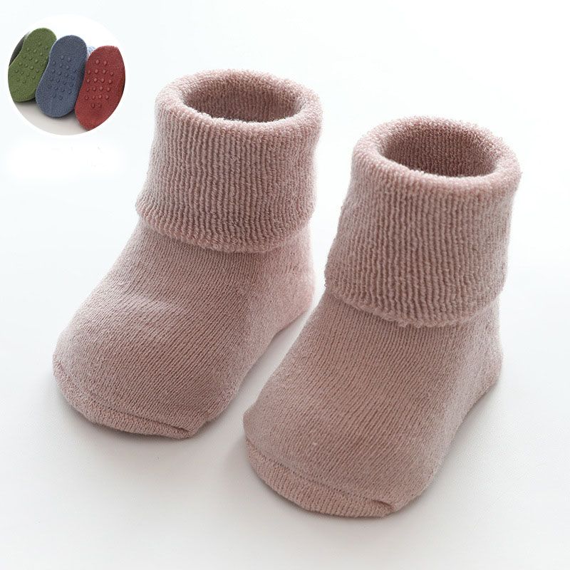 Cute Soft Baby Infant Slippers Winter Thick Terry Baby Socks Warm Slipper 1 Pair