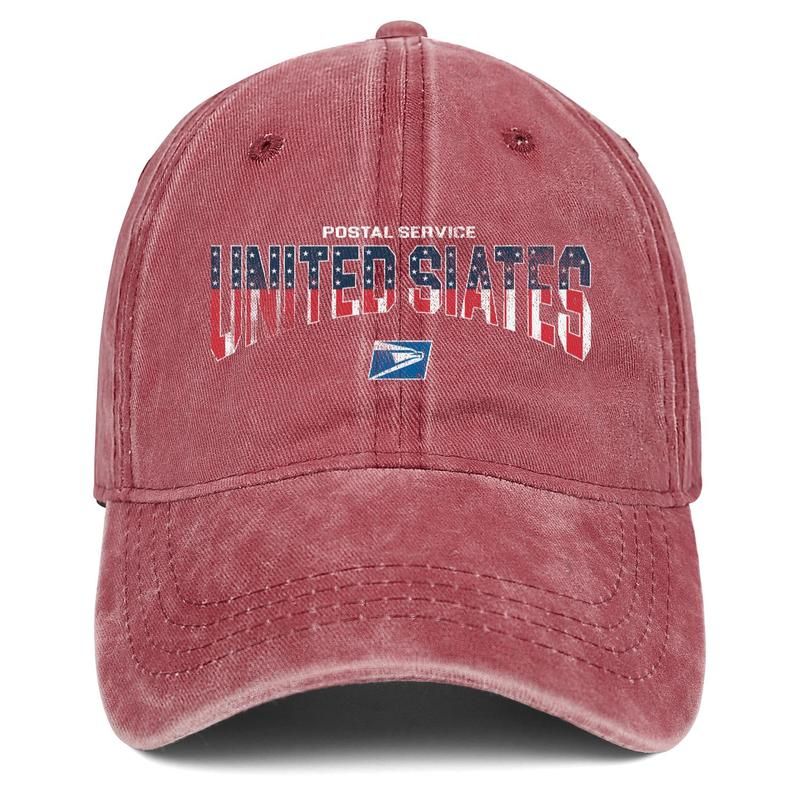 Helekanjcsaio Postal Worker Flag Hat Adjustable Baseball Cap Hip Hop Cap