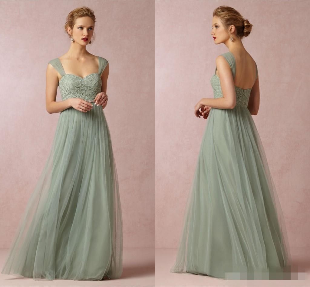 pastel green gown