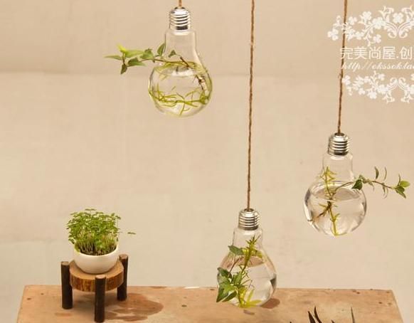 Clear Flower Pots Planters Home Decor Glass Vases Home Decoration