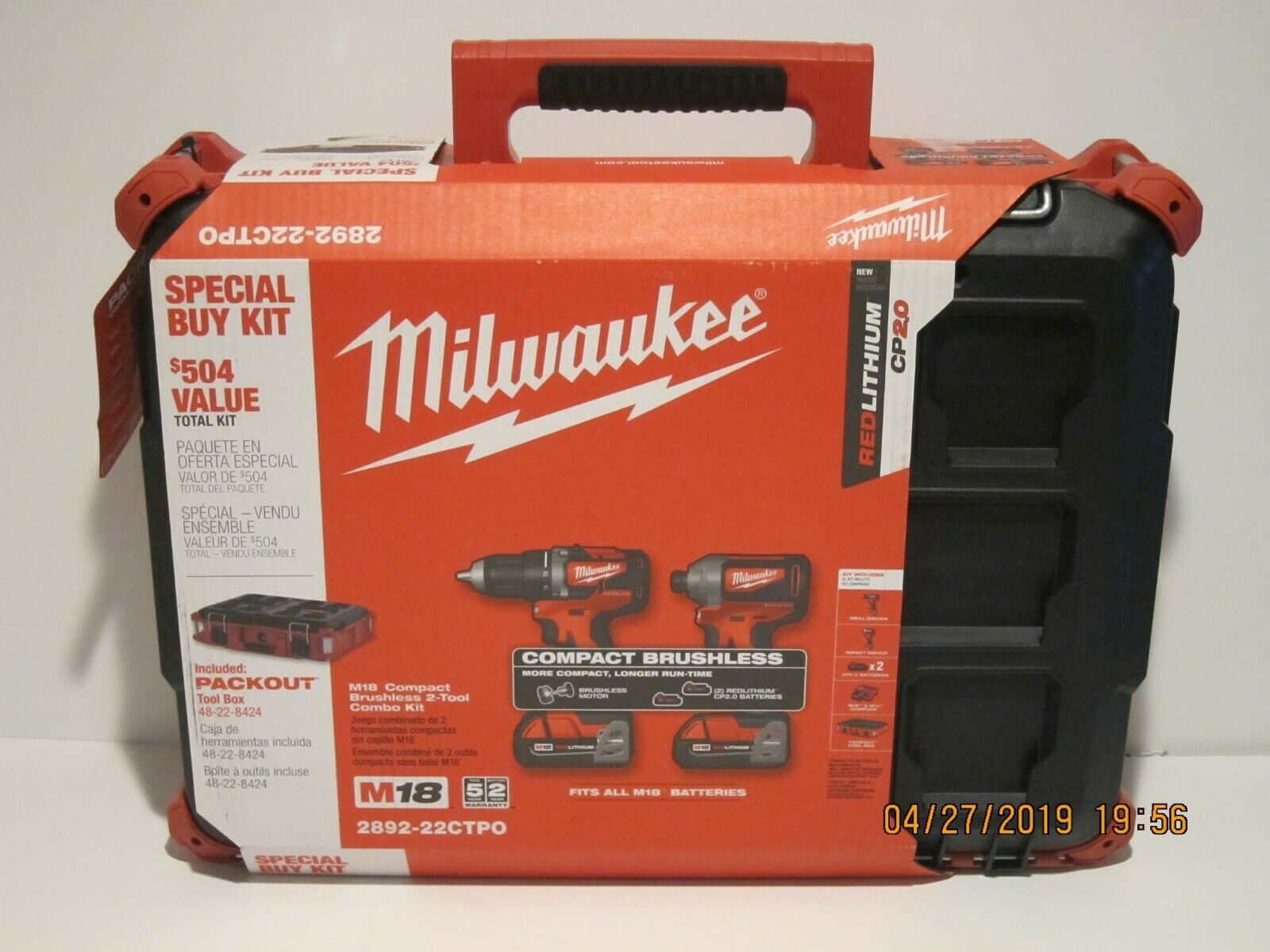 Home & Garden Power Tools Home Milwaukee 289222CTPO 18V 2Tool Cordless
