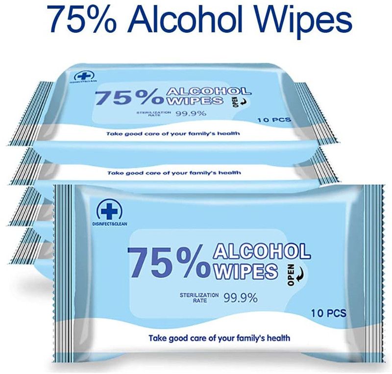 disposable alcohol wipes