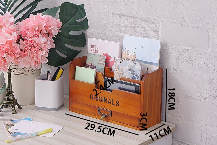 2019 Solid Wood Household Documents Magazines Books Letters