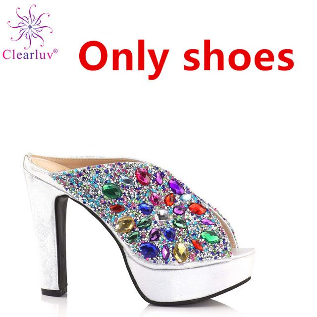 Only shoes silver