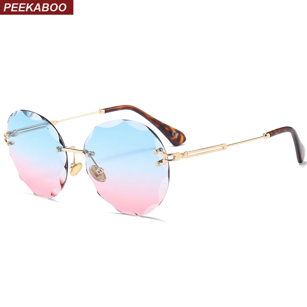 Oculos de sol lente azul transparente Clearance