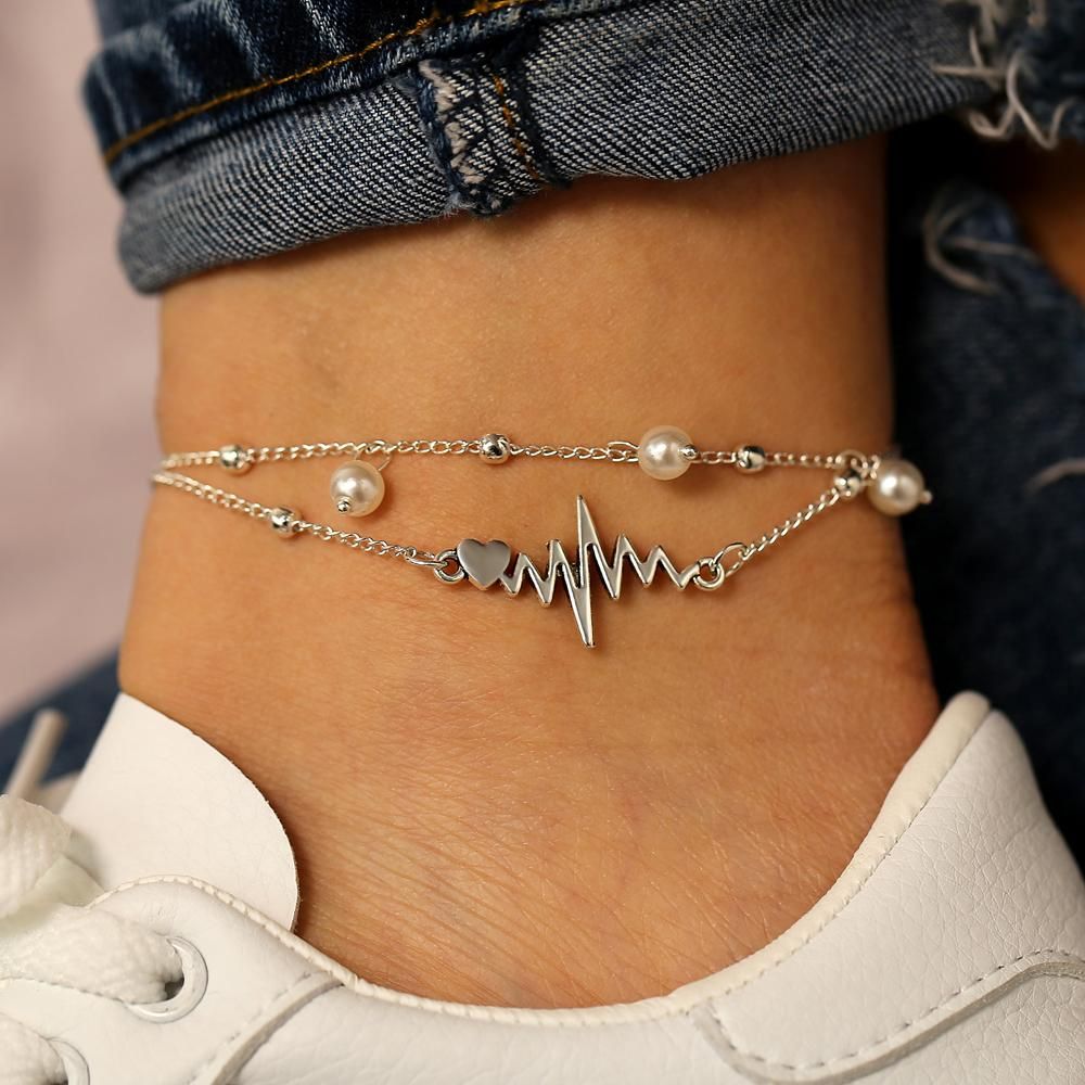 Fashion Lady Lace Red Lips Lace Anklet Foot Ornaments Ankle Ankle Chain Girls Beach Cute Anklets Womans Designs Best Bracelets Beautiful Colorful Woman Design 