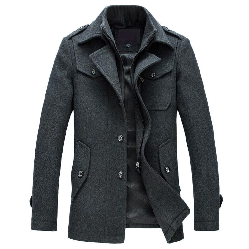 mens wool coats slim fit