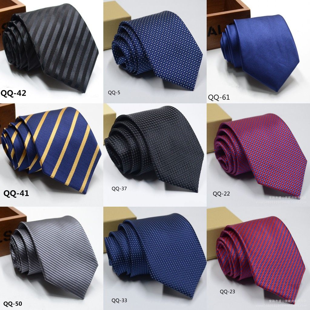 2020 Mens Plaid Polyester Ties For Men Business Suit Tie Polyester 1200 ...