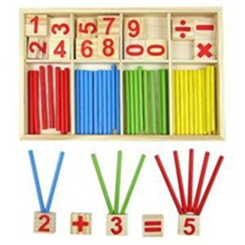 Números de madera Aprendizaje Palillo Matemáticas Aprendizaje Contando Juguetes educativos Números de madera Aprendizaje Palillo Matemáticas Aprendizaje Contando Juguetes educativos