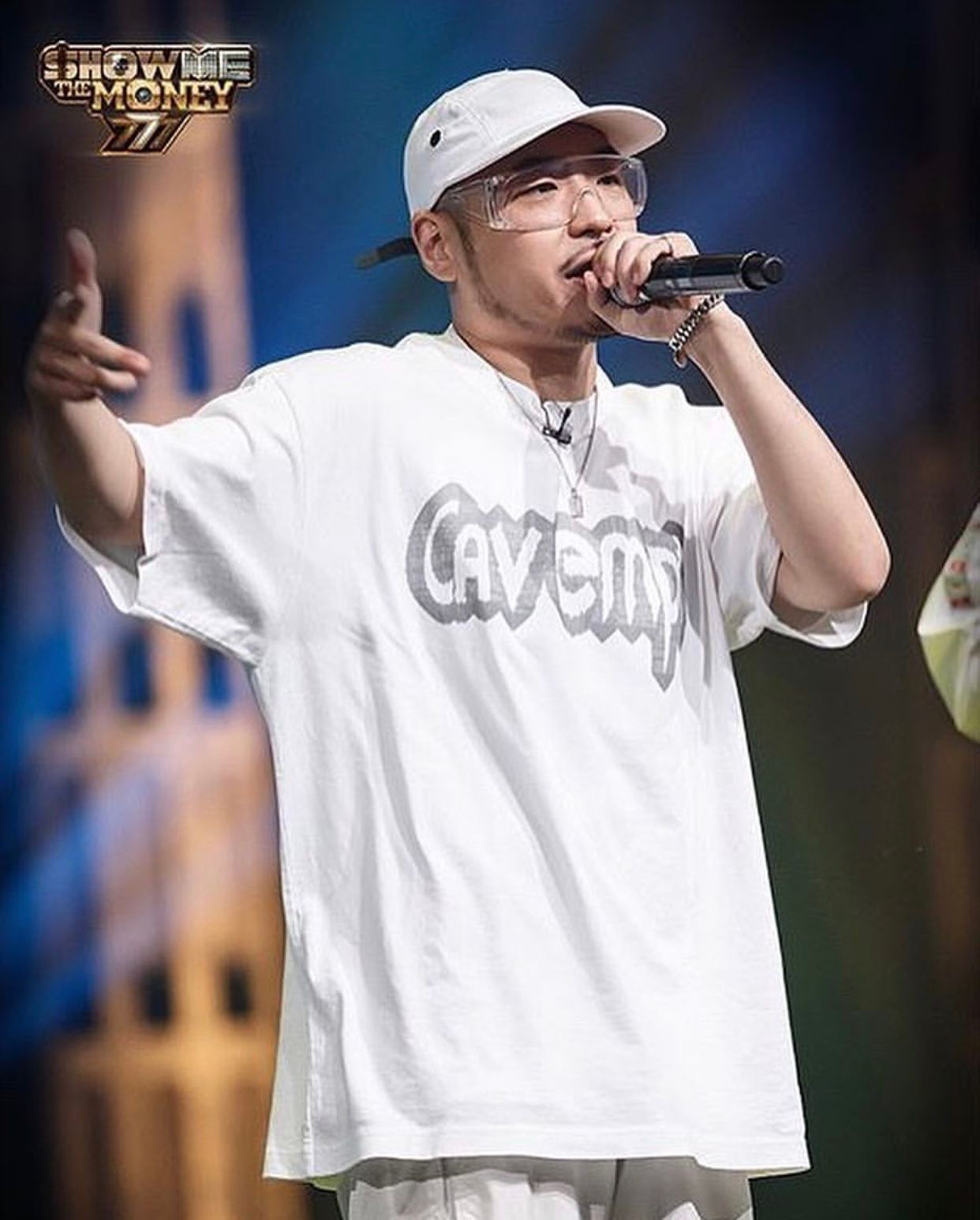 CAVEMPT C.E 18AW MD big RAVE Tee Letter print t-shirt black white S-XL