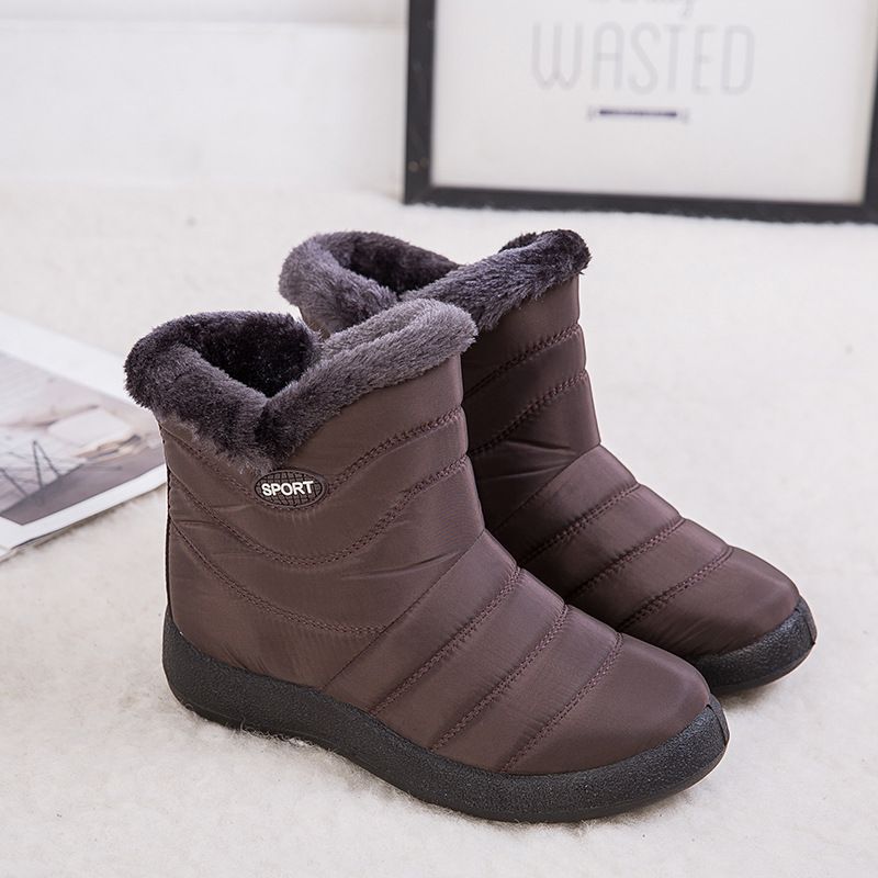 women's snow boots with side zipper