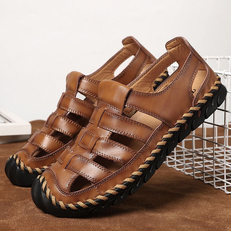 sparx leather chappal