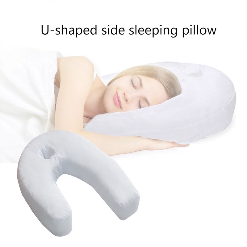 U Shape Side Neck /& Back Pillow Holds Your Neck Spine During Sleep Health Home