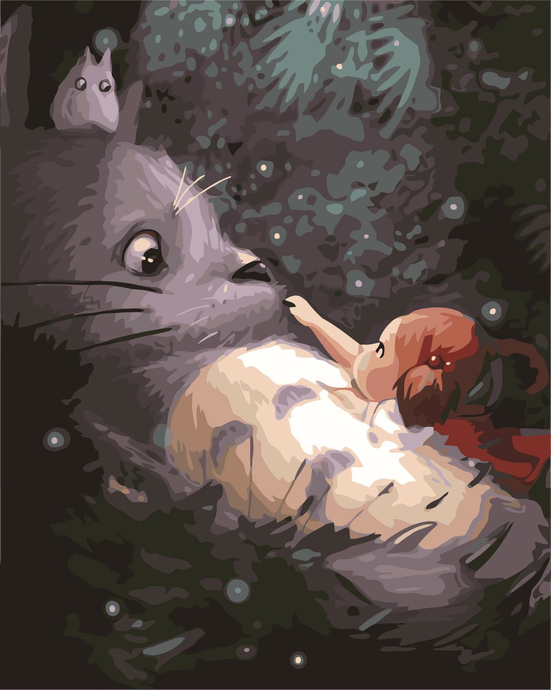 Wholesale Diy digital oil painting Arts Gifts Anime cat 40*50 frameless coloring hand-painted Wholesale Diy digital oil painting Arts Gifts Anime cat 40*50 frameless coloring hand-painted