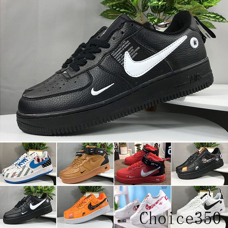 Compra Nike Air Force 1 One Af1 Venta De Negocio Una Dunk 1 Hombres Mujeres  FlyLine Zapatillas, Deportes Skateboarding Ones Zapatos De Alta Escotado  Blanco Negro Aire Libre Zapatill Barato | Entrega